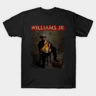 TEXTURE ART- Hank Williams Jr. - RETRO STYLE 1 T-Shirt